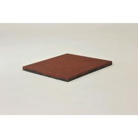 

Плитка резиновая, 50 × 50 × 3 см, полнотелая, терракотовая