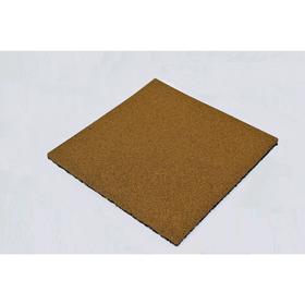 

Плитка резиновая, 50 × 50 × 3 см, полнотелая, жёлтая