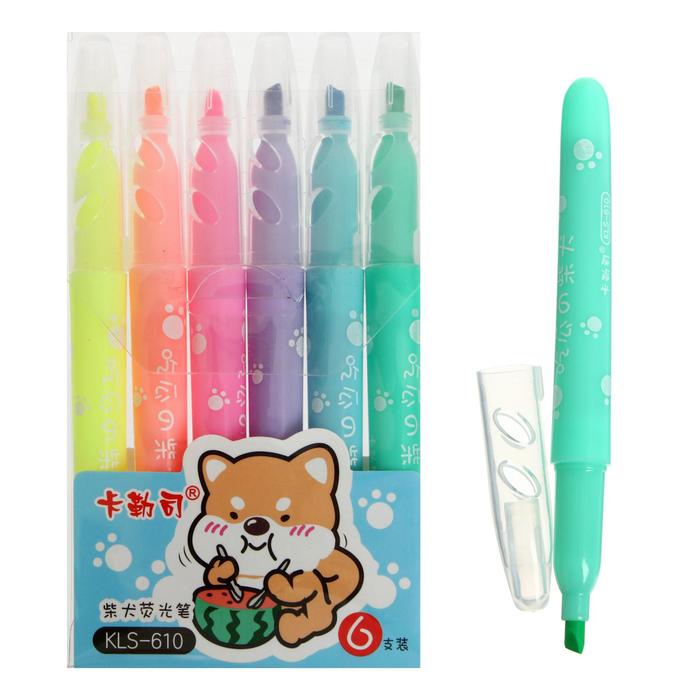 Фломастеры 6 цветов, на блистере, вентилируемый колпачок - Фото 1