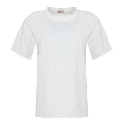 Футболка женская однотонная MINAKU REGULAR FIT, цвет экрю, размер 46