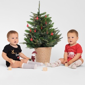 Боди «Крошка Я» Xmas babe, рост 62-68 см, чёрное