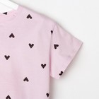 Пижама женская KAFTAN "Сердечки" футболка, шорты, размер 48-50 - Фото 8