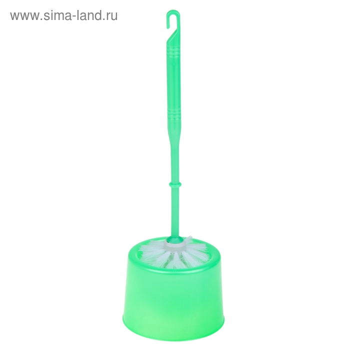 Ершик для унитаза с подставкой, 36 см, цвет МИКС - Фото 1