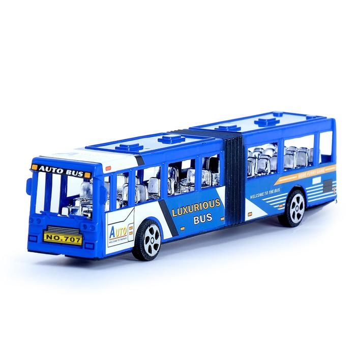 Автобус инерционный «Городской», цвета МИКС - фото 1911171530