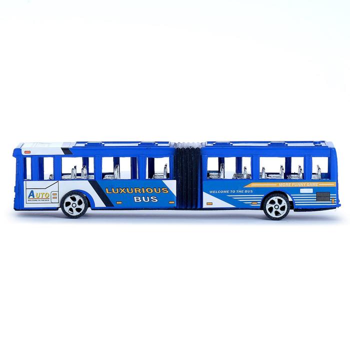 Автобус инерционный «Городской», цвета МИКС - фото 1880240724