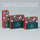 Пакет подарочный новогодний под бутылку «Счастья в Новом году», 13×35×10 см - Фото 6