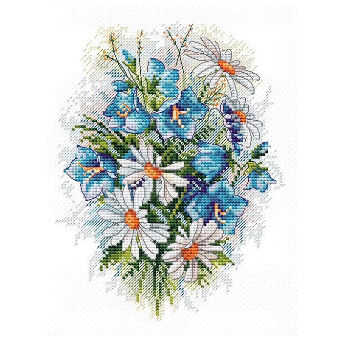 Набор для вышивания «Луговые цветы» 18×15 см - Фото 1