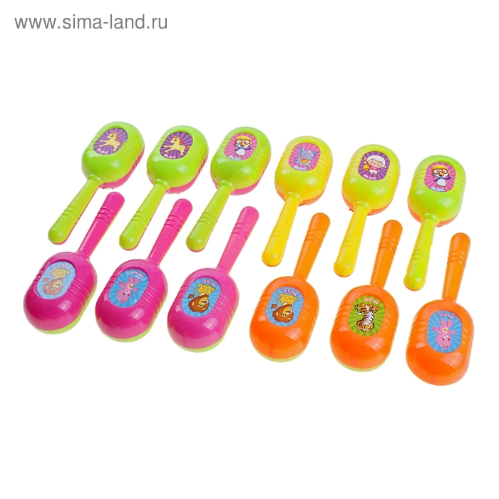 Маракас «Весёлые животные» - Фото 1