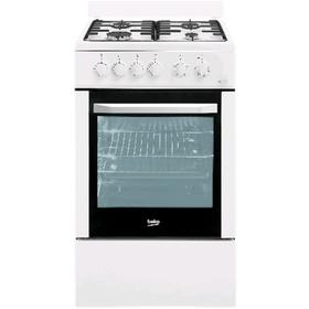 

Плита Beko FFSS 52000 W, комбинированная, 4 конфорки, 60 л, эмаль, белая