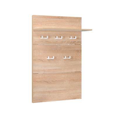 Вешалка «Куба 10.122», 650×250×972 мм, цвет дуб сонома/белый премиум