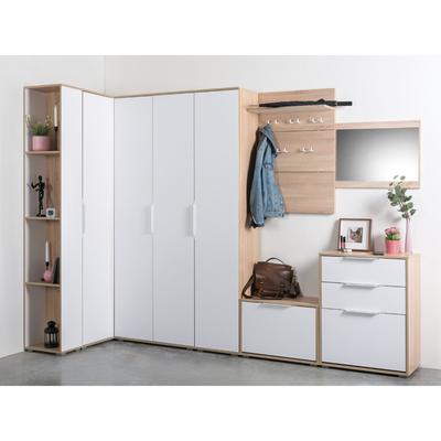 Вешалка Куба 10.123, 650х234х332, Дуб сонома/Белый премиум