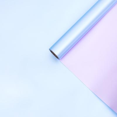 Пленка для цветов «Двухцветная» васильковый, лаванда, 0.58×10 м