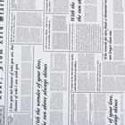 Плёнка матовая двухсторонняя "Газета на белом" бордовый, 0,58 х 10 м - Фото 3