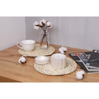 Салфетка сервировочная на стол Доляна «Косичка», плетёная, d=25 см, бежевая - Фото 8