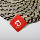 Салфетка сервировочная на стол Доляна «Солнце», d=30 см, цвет чёрный - Фото 5