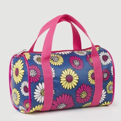 Сумка детская для девочки на молнии, цвет розовый/синий