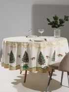 Скатерть новогодняя «Этель» Golden Christmas, d=215±2 см с ГМВО, 100% хлопок, саржа 190 г/м² - Фото 2
