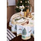 Скатерть новогодняя «Этель» Golden Christmas, d=215±2 см с ГМВО, 100% хлопок, саржа 190 г/м² - Фото 3