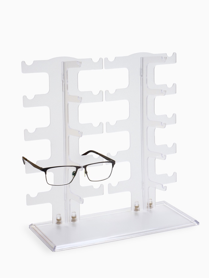 Подставка под очки 10 мест, 32×13×31 см, настольная, прозрачная - Фото 1