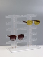 Подставка под очки 10 мест, 32×13×31 см, настольная, прозрачная - Фото 6