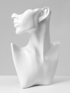 Бюст для украшений «QF. Половина лица», отверстие под серьгу, 18×5×26 см, белый - Фото 4