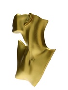 Бюст для украшений QF, пол-лица, отверстие под серьгу, 18×5×28 см, цвет золото - Фото 3