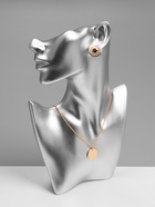 Бюст для украшений «QF. Половина лица», отверстие под серьгу, 18×5×26 см, цвет серебро - Фото 3