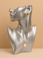 Бюст для украшений «QF. Половина лица», отверстие под серьгу, 18×5×26 см, цвет серебро - Фото 4