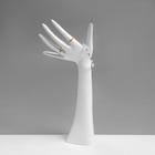 Подставка для украшений «QF. Рука», 12×6×31.5 см, белая - Фото 3