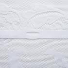 Тюль на кухню без шторной ленты 80х175 см, цвет белый, 100% полиэстер - Фото 3