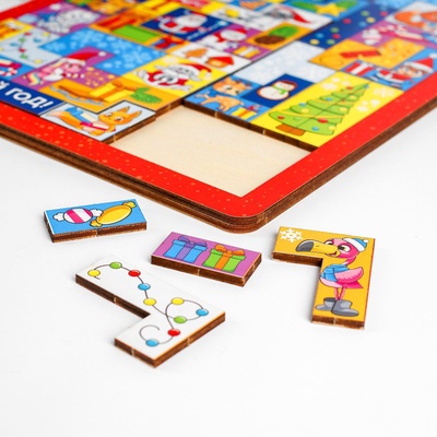 Тетрис Лесная мастерская «Новый год! Любимый праздник», 48 деталей