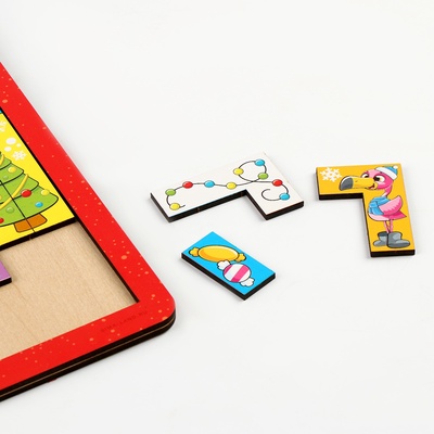 Тетрис Лесная мастерская «Новый год! Любимый праздник», 48 деталей