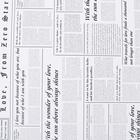 Плёнка матовая двухсторонняя "Газета на белом" красный, 0,58 х 10 м - фото 7759378
