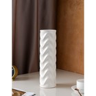 Ваза керамическая "Волна", настольная, белая, 40 см - фото 37539395