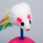 Игрушка-неваляшка "Мышь на шаре", шар 5,5 см, микс цветов - Фото 4