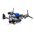 Самолет «Армия», работает от батареек, световые и звуковые эффекты - Фото 3