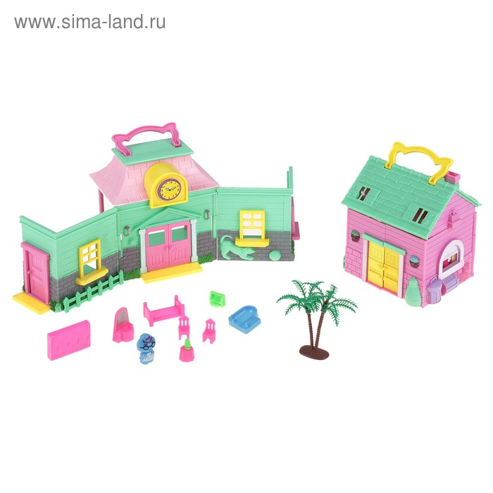 Дом для куклы, с аксессуарами, МИКС - Фото 1