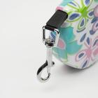 Рулетка с принтом "Стрим", 3 м, вес животного до 12 кг, расцветка цветы - Фото 4