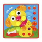 УЦЕНКА Настольная игра для малышей «Весёлые пуговки. Ферма», мозаика, 46 пуговок, 10 картинок-шаблонов - Фото 3