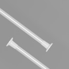 Карниз для ванной комнаты раздвижной, 110-200 см, белый - Фото 6