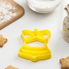 Форма для печенья «Колокольчик», вырубка, штамп, 10×7,5 см, цвет жёлтый - Фото 3