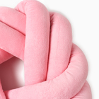 Подушка-узел «Этель», d=33см, цвет розовый, велюр - Фото 4