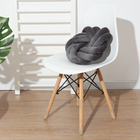 Подушка-узел «Этель», d=33 см, цвет серый, велюр - Фото 1