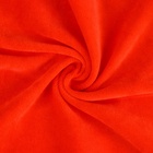 Ткань для рукоделия, велюр на трикотажной основе, красная, лоскут 45×50 см - Фото 3