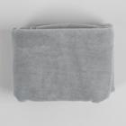 Отрез трикотажный для рукоделия, велюр, цвет тёмно-серый, 45 × 50 см - Фото 3