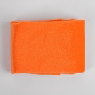 Ткань для рукоделия, плюш, оранжевая, лоскут 53×50 см - Фото 4