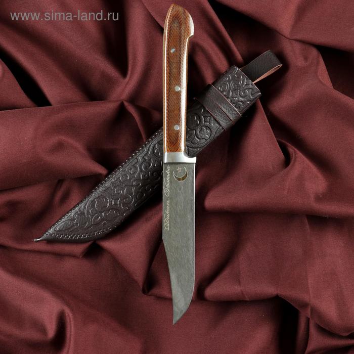 Нож Пчак Шархон - малый, текстолит, гюльбанд олово, клинок 13-14 см - Фото 1