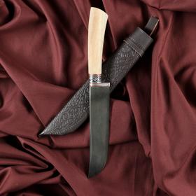 Нож Пчак Шархон - Дерево, средний (гарда гравировка)