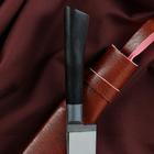 Нож Корд Куруш - Чирчик, граб черный, сухма, пуговица, гарда олово. У8 (11-12 см) - Фото 3