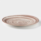 Тарелка Доляна «Искушение», d=26.5 см, керамика, бежевая - Фото 3